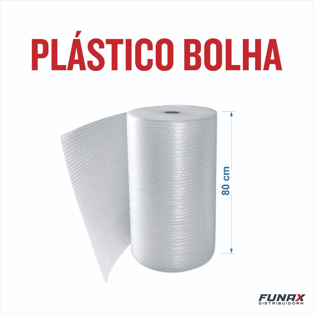 Plástico Bolha 100 Metros Bobina 80×100 – Transparente, Embalagem Ecommerce para Proteção