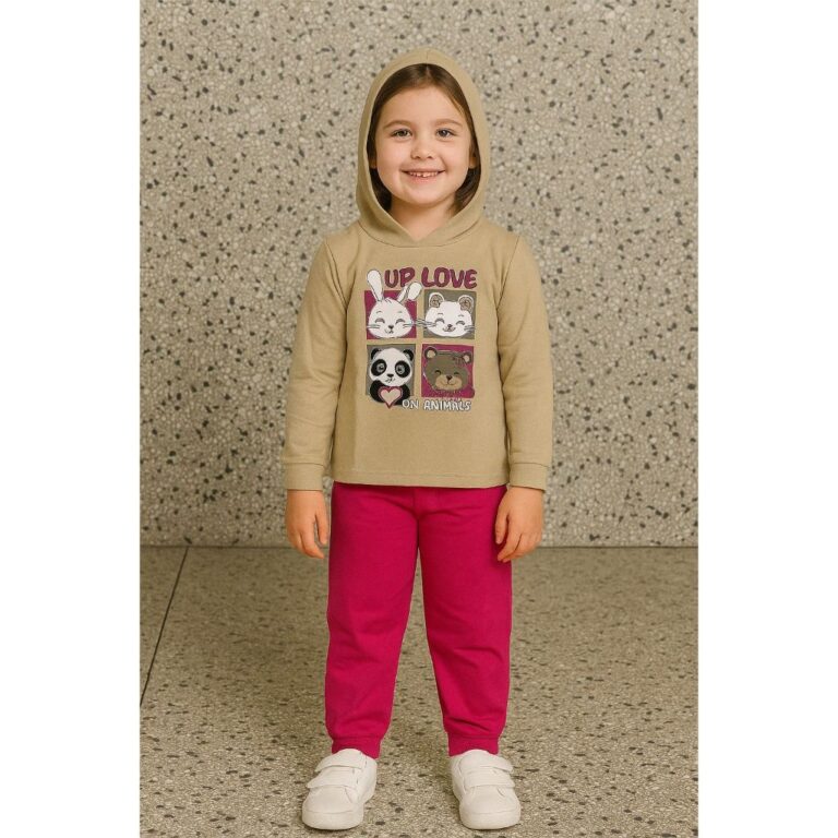Conjunto Feminino Moletom Infantil Blusa Peluciado
