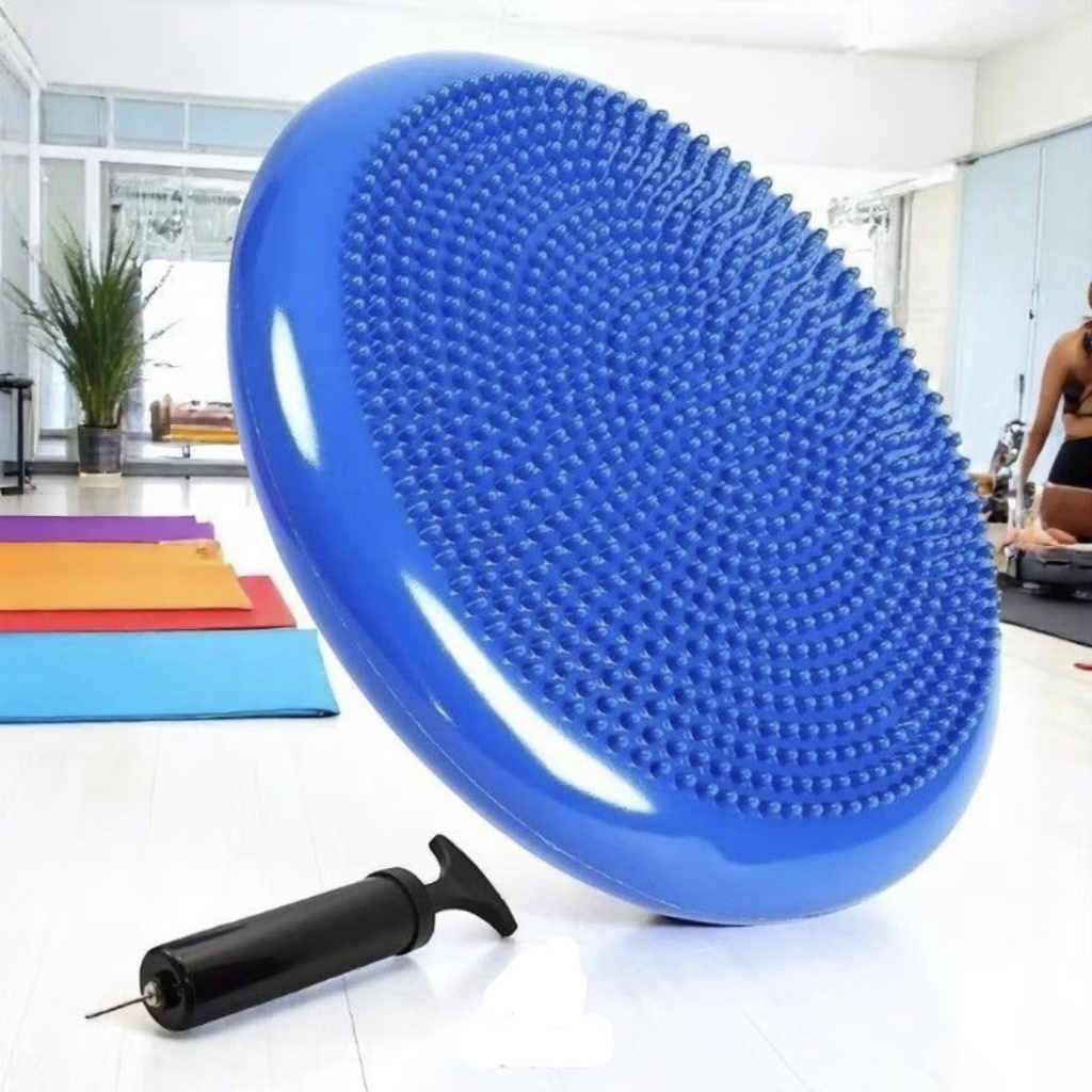 Almofada Disco Equilíbrio 33cm Inflável 200kg Exercícios Fitness