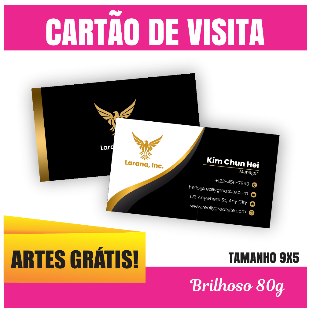 CARTÃO DE VISITA SOMENTE FRENTE