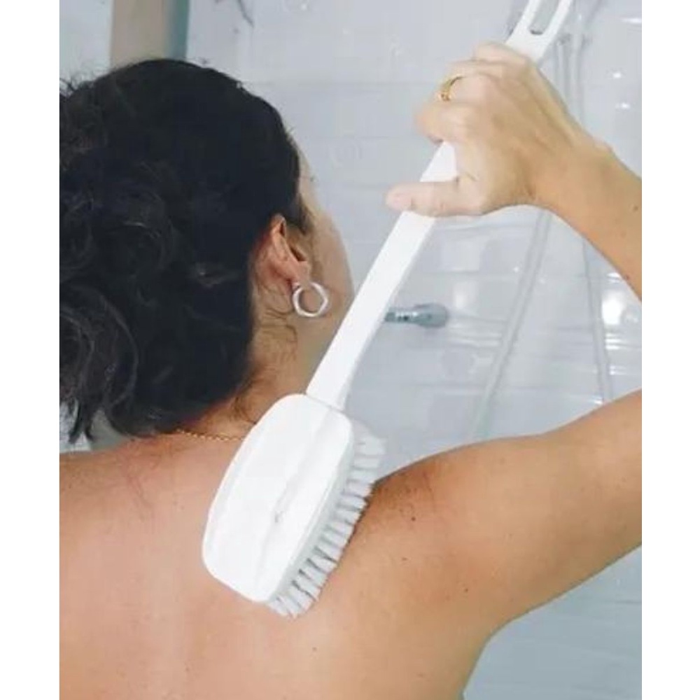 Escova  Banho Para Lavar As Costas Cabo Longo Cerdas Macia