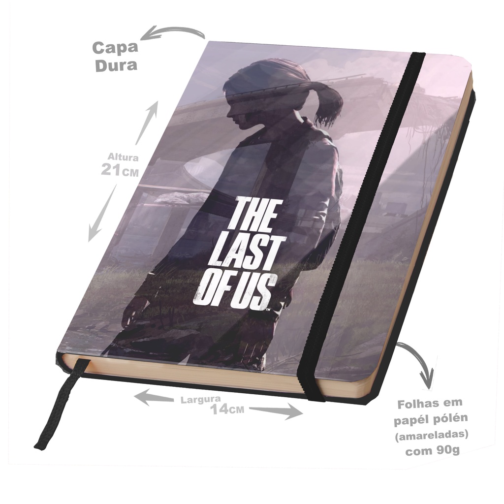 Caderno SKETCHBOOK ou anotações THE LAST OF US 21x14cm