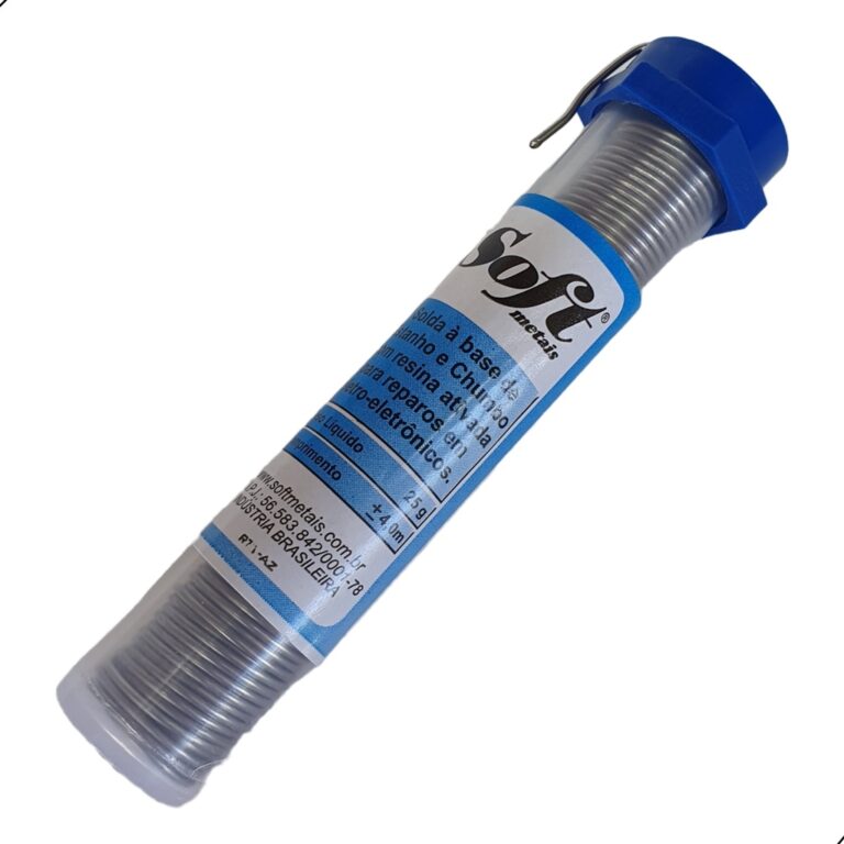 Solda Estanho em Tubo Soft 25g 4mt 60×40 Fio 