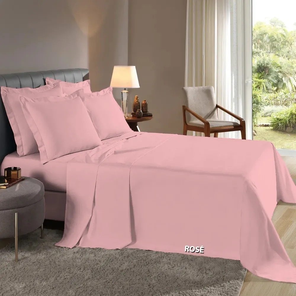 Lençol De Cama Queen de Cima c/ Bainha Percal Flex 400 Fios Toque Acetinado/Aveludado3