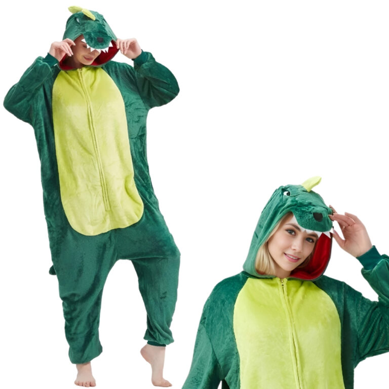 Pijama Masculino Dinossauro Kigurumi Adulto Pronta