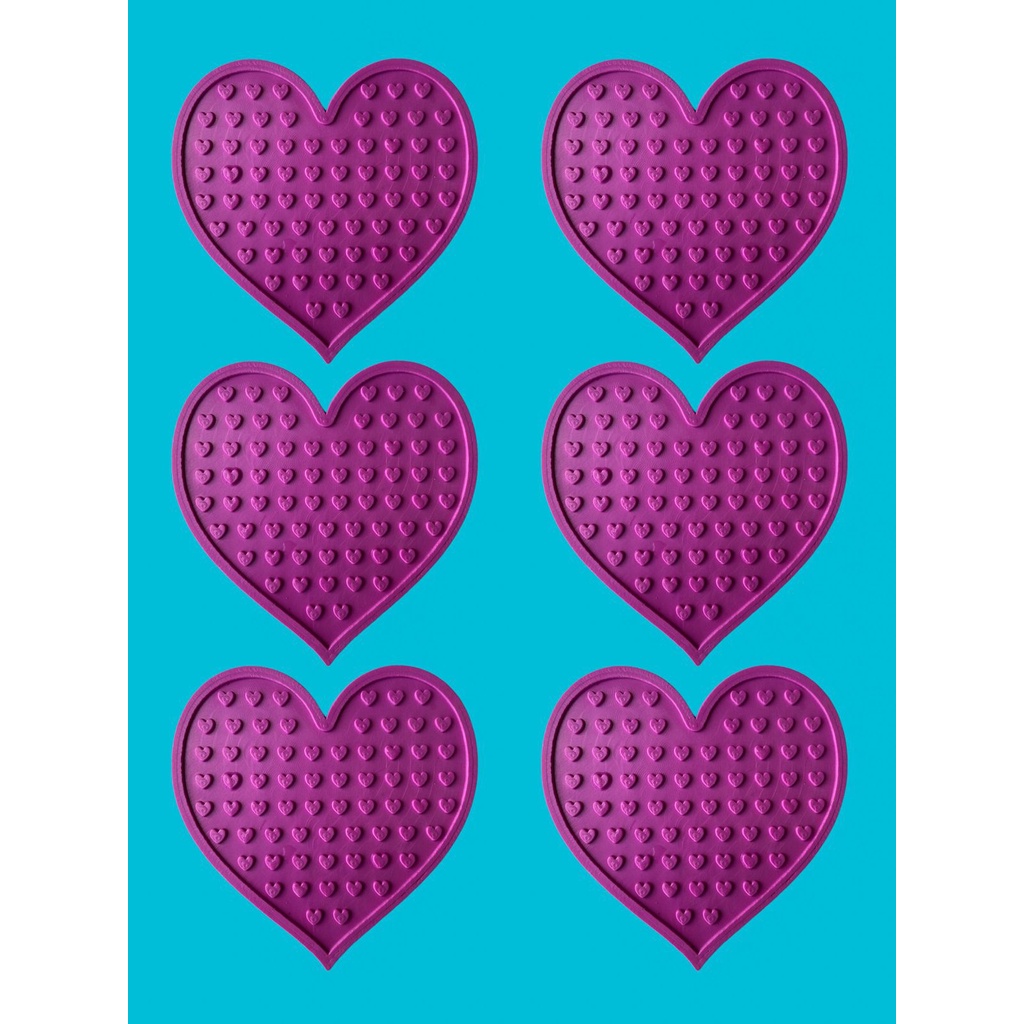 Porta Copos Coração Suporte Mesa Evita Manchas Apoio 6 Unid