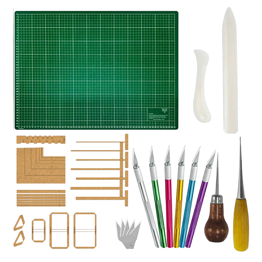 Base De Corte 60×45 Kit Encadernação Cartonagem Scrapbook verde