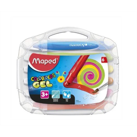 Giz Em Gel Macio Infantil Aquarelavel retrátil Co