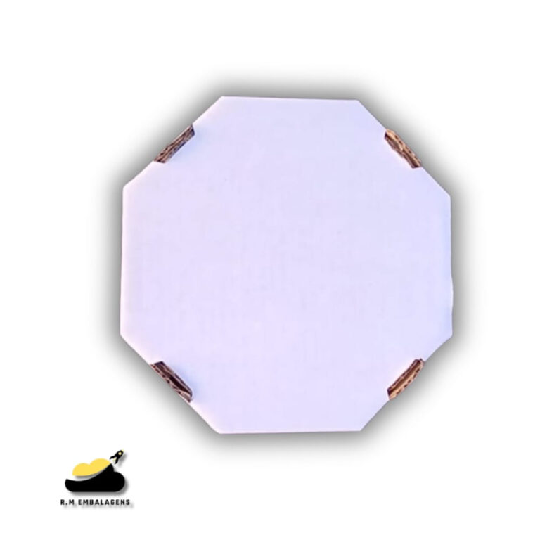 5 Caixas brancas oitavada 25cm Pizza Esfihas Salga