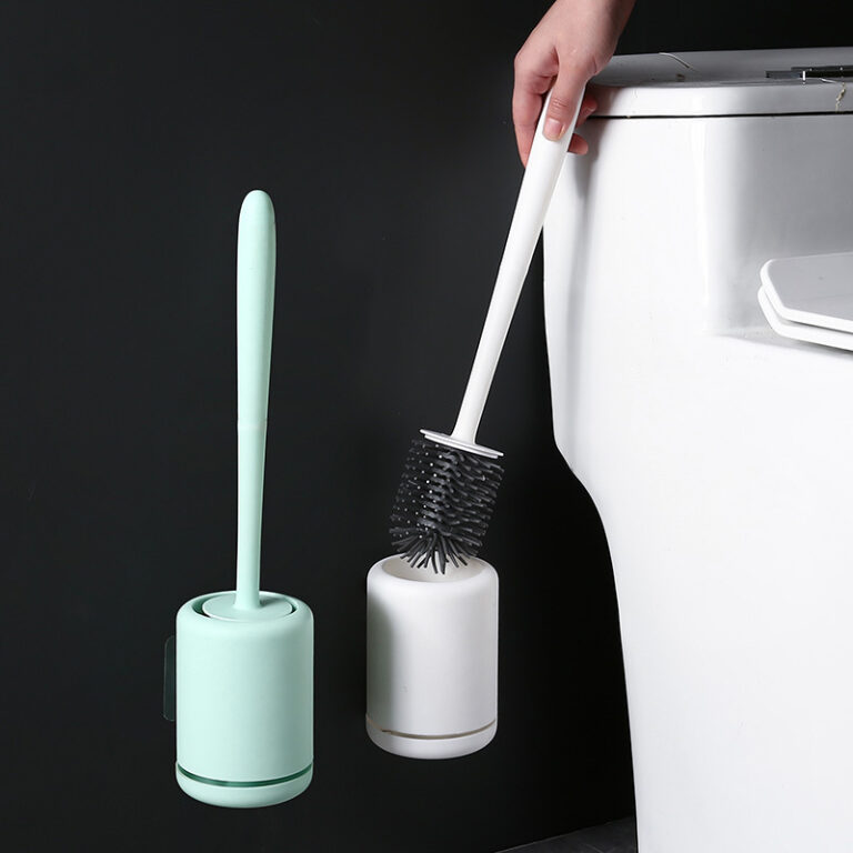 Escova Sanitária De Silicone Wc Suporte De Secage