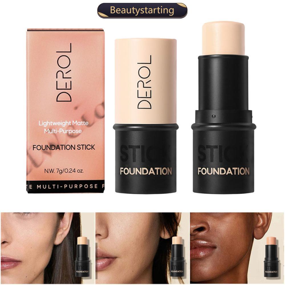 BEAUTYSTARTING Bastão De Maquiagem Leve Matte Muli-purpose Foundation Stick À Prova Dágua Blemishes