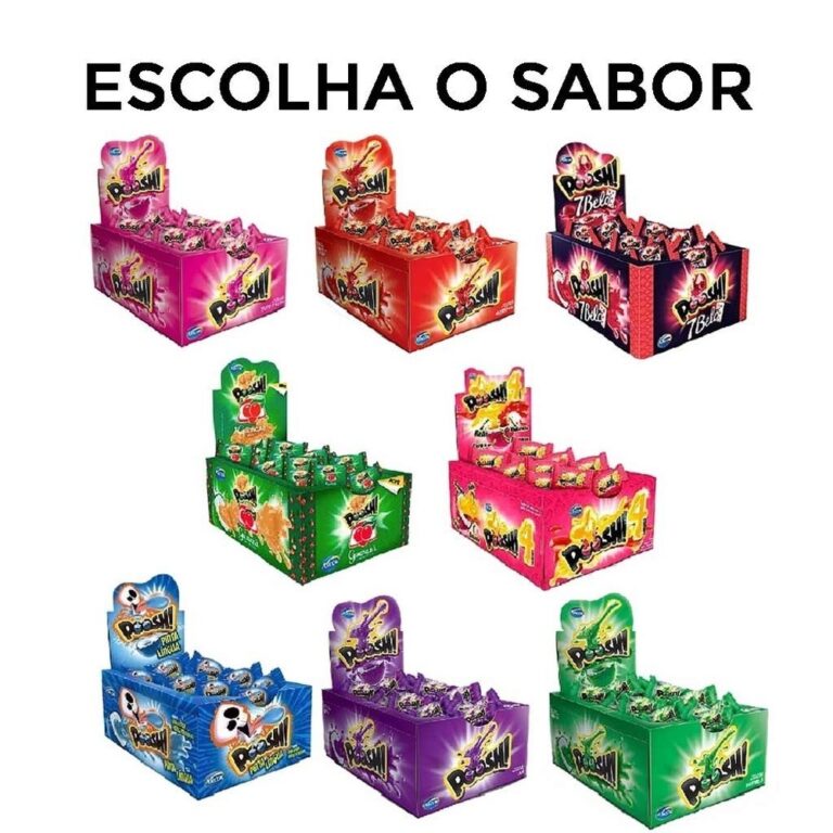 Chiclete Poosh Escolha o Sabor c/40 – Arcor