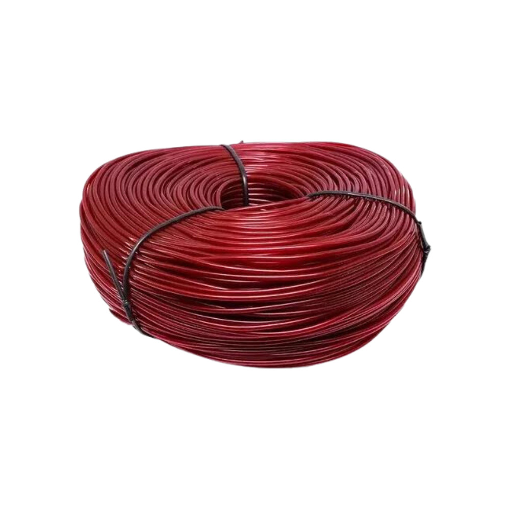 50M Fio Pvc Espaguete Macarrão Enrolar Cadeira Vermelho