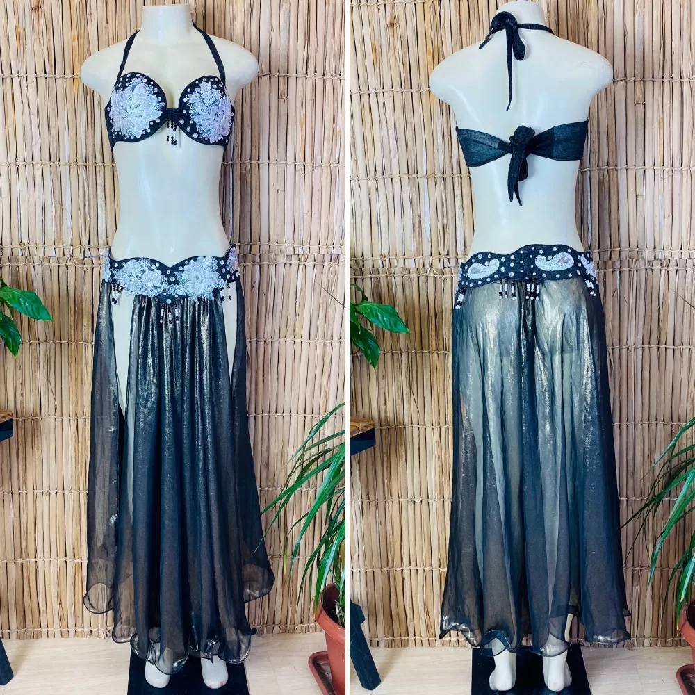 [Liquidação] Dança do Ventre Traje  Bordado Completo – M-42 –  Pronta Entrega – TPCL-590