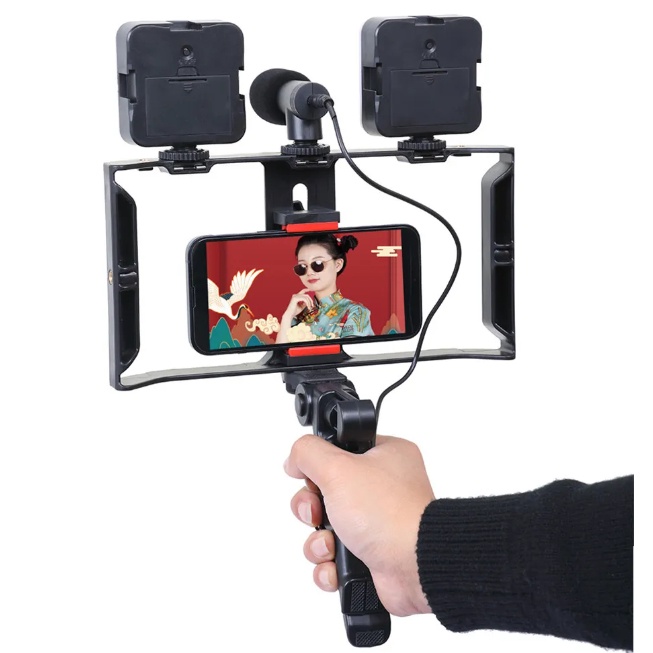 Estabilizador Kit Video Making Suporte De Gaiola D