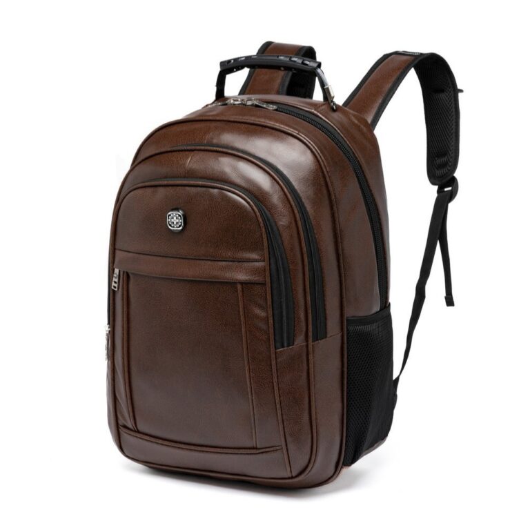 Mochila Couro Sintético Marrom Crosswave 36L