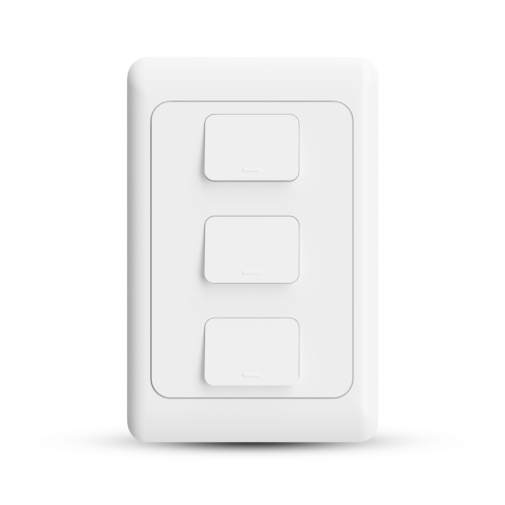 Interruptor Smart P/ Casa Alexa Google 3 Teclas Branco Agl