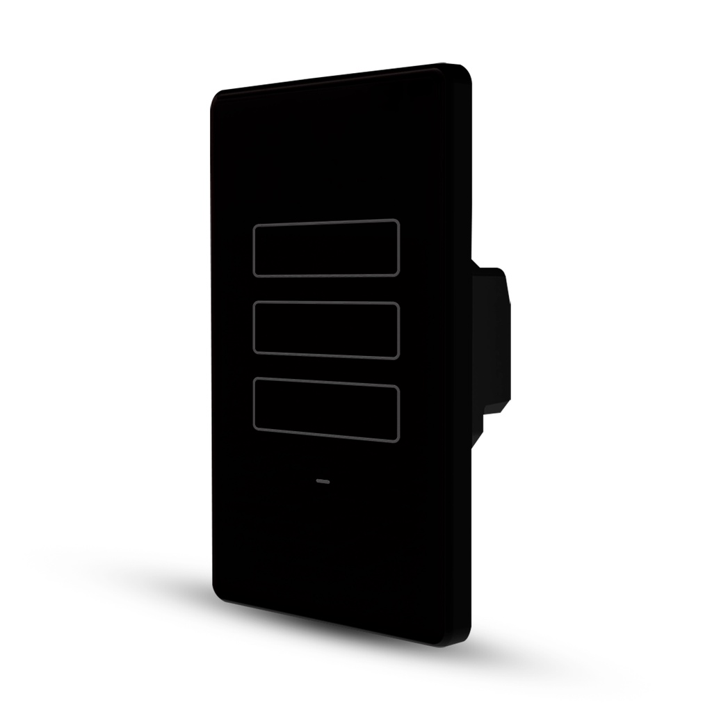 Interruptor Touch Wifi Casa smart 3 Teclas Alexa preto AGL