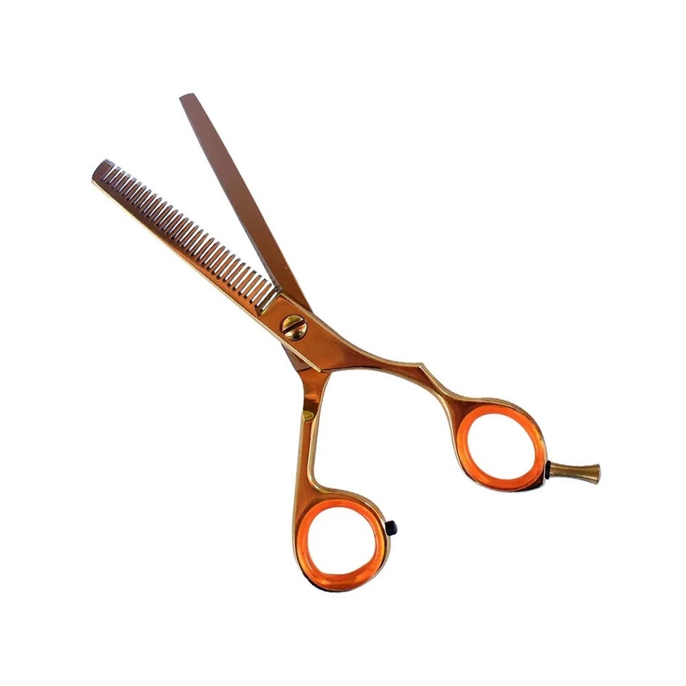 Tesoura Para Cabelo MQ Professional Desfiadeira 6 Gold