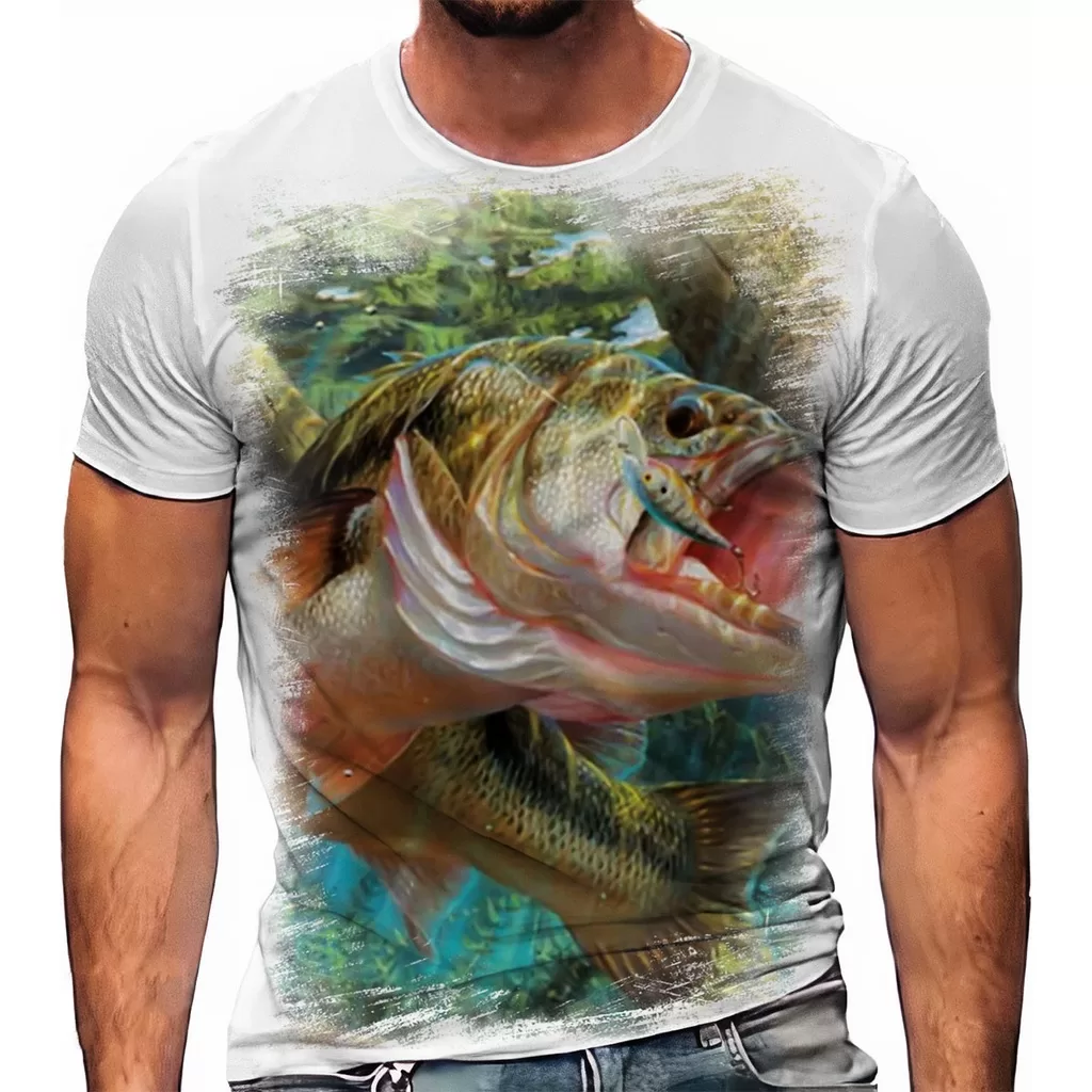 Camiseta Pescaria Mar Peixe Isca 01 A