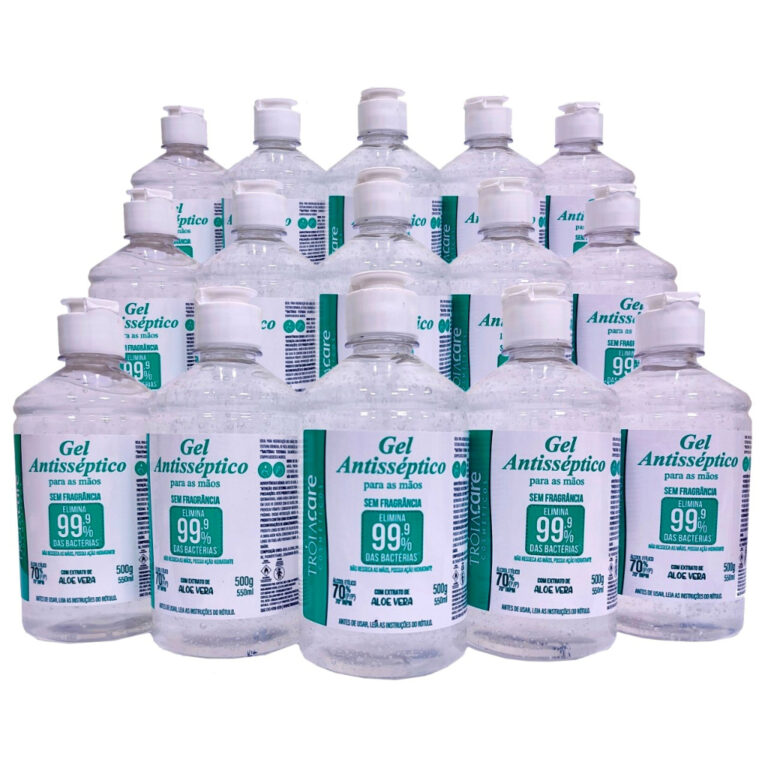 15 Álcool em Gel Antisséptico 70% INPM Galão de