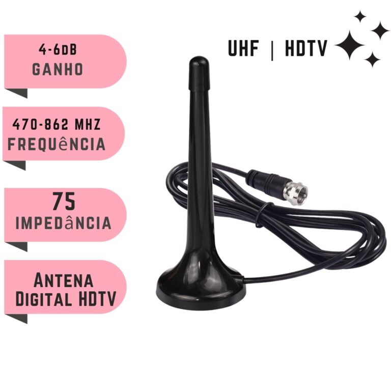 Antena Interna TV Digital Compacta e Potente Anten