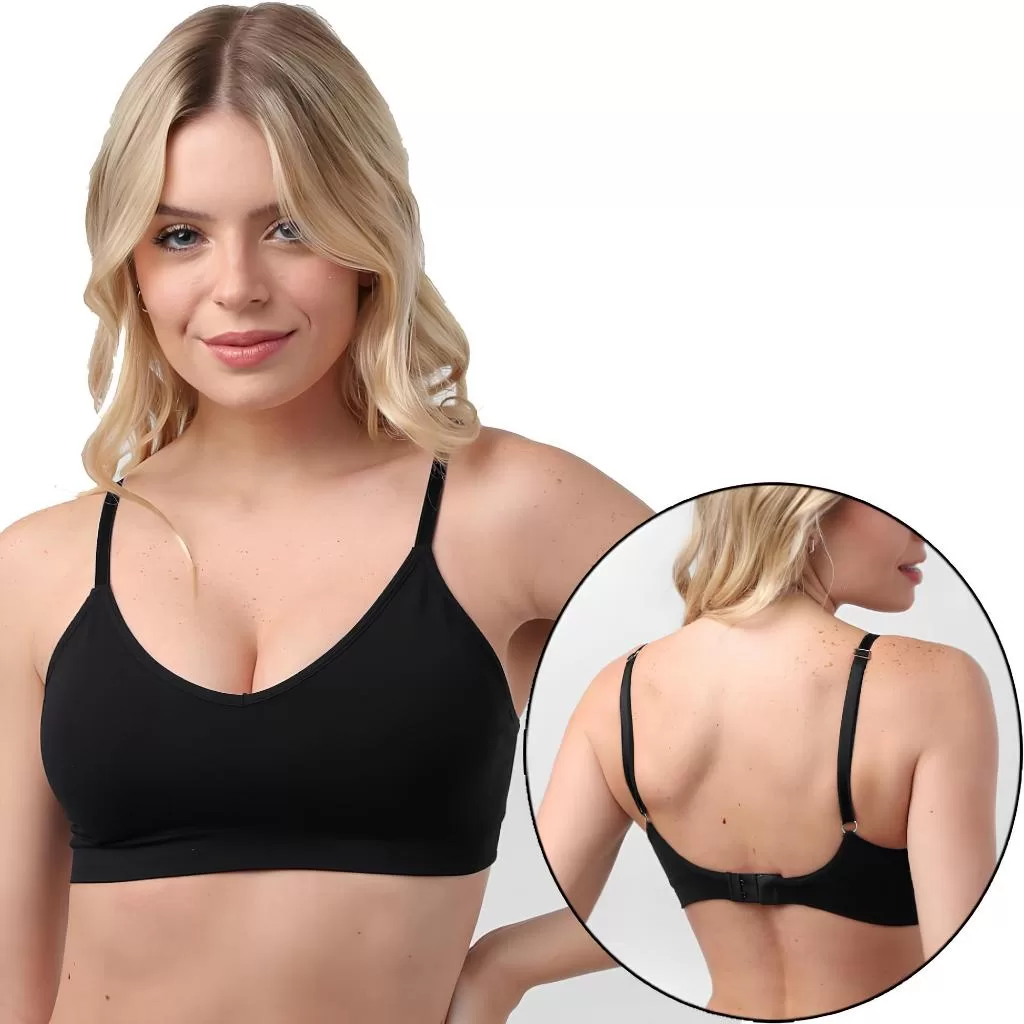 Sutiã Sem Bojo e Aro Confortável e Respirável para o Dia a Dia Edumara