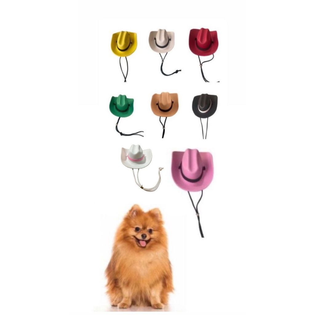 Chapéu Cowboy Para Pet Dog Para Cachorros e Gatos