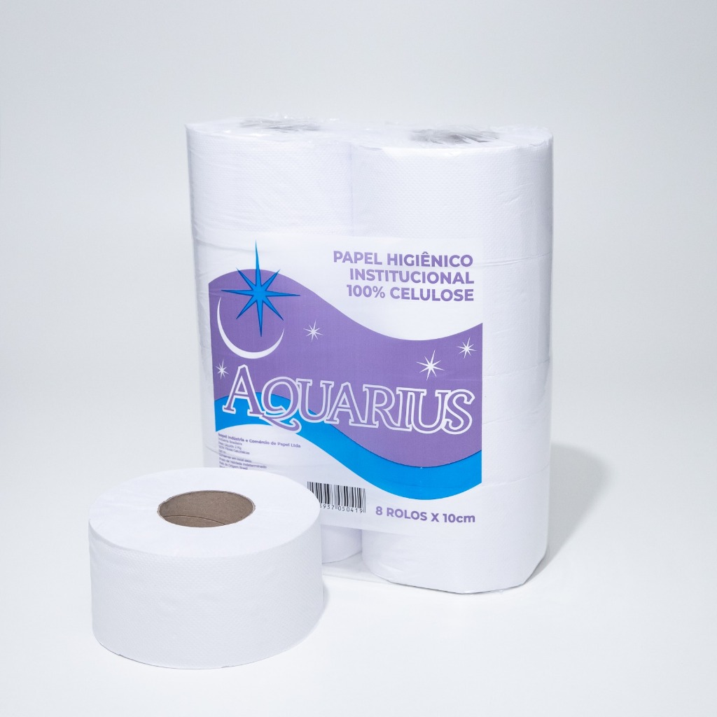 Papel Higiênico Rolão Luxo com 8 Rolos Premium Branco