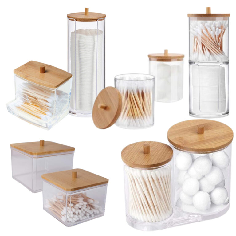 Organizador de Cosméticos Acrílico Porta Algodã