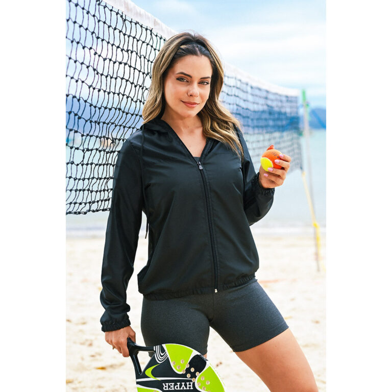Jaqueta Corta Vento Blusa Feminino  Tecido Resiste