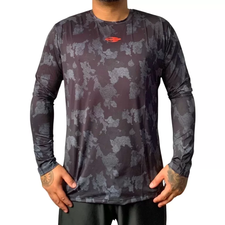 Camiseta Mormaii Beach Tennis Manga Longa Camuflad