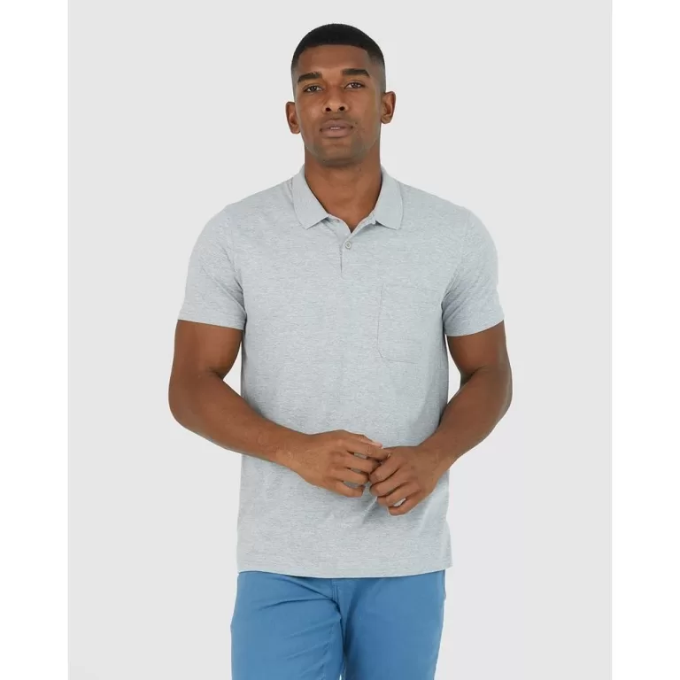 Camisa Polo Básica Masculina Gola Esporte Em Meia