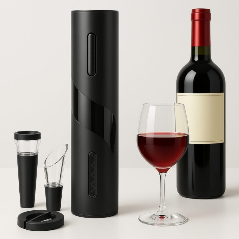 Kit Abridor De Vinho Elétrico Com Acessórios Ide