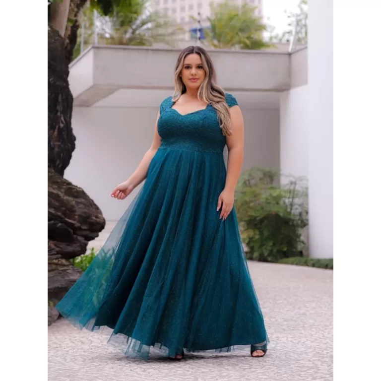 Vestido Longo de Festa e Formatura Plus Size Curve