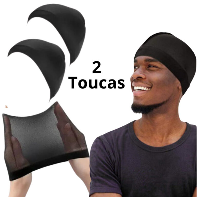 2 Touca De Pressão Wave Cap Cabelo Afro 360 Waves