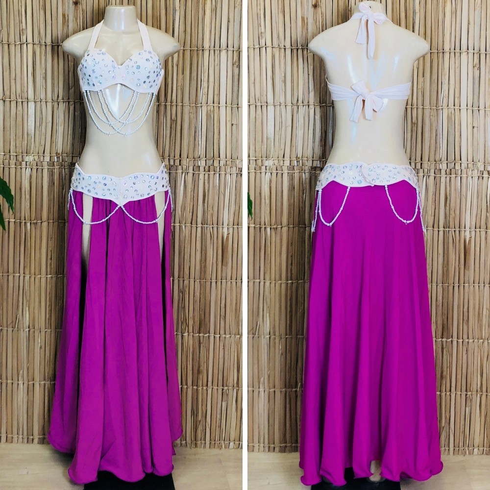 [Liquidação] Dança do Ventre Traje Bordado Completo – Pronta Entrega – TPCL-765