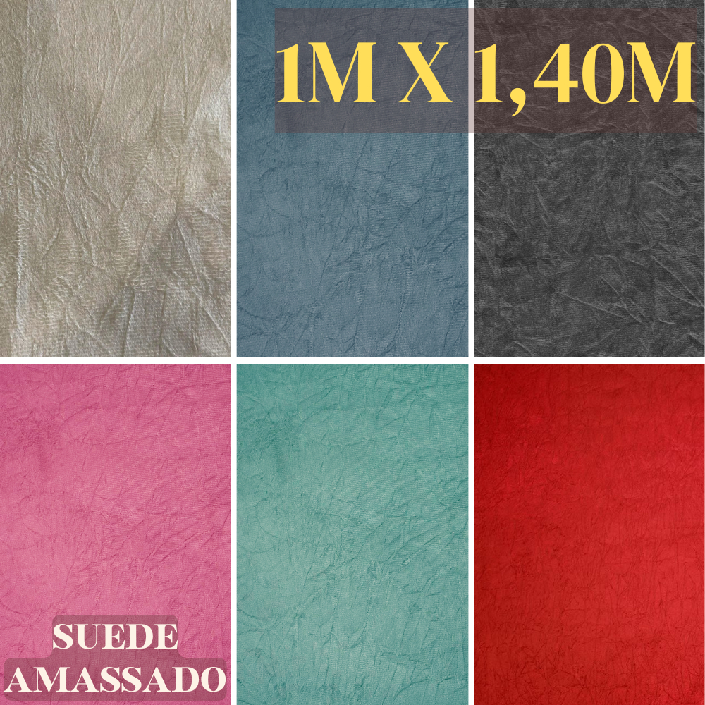 Tecido Suede Amassado Decoração Sofá – Venda Por Metro – Confecção em Geral