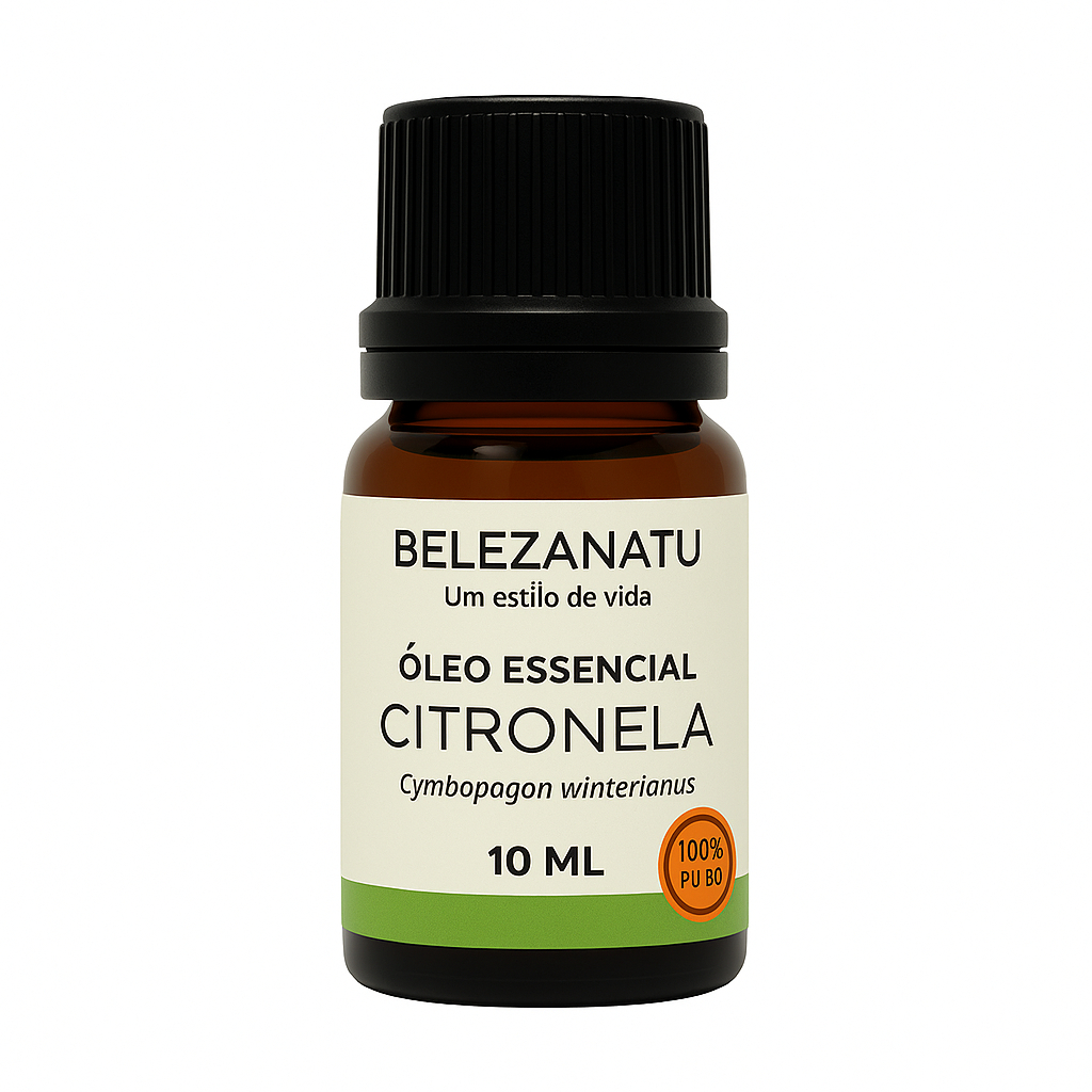 ÓLEO ESSENCIAL DE CITRONELA 10ML 100% PURO BELEZANATU