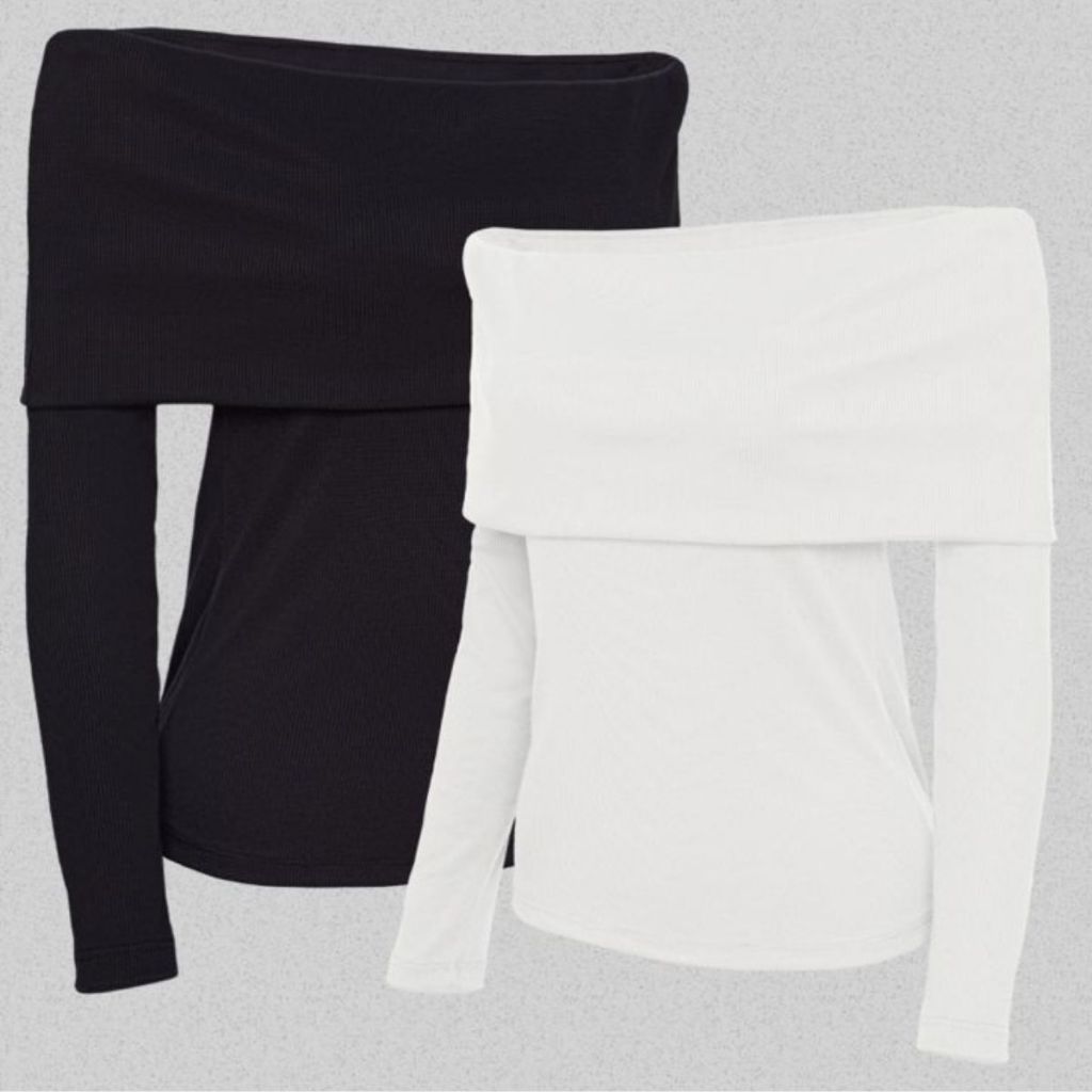 Kit 2 Blusas Feminina Manga Longa Babado Ribana em Algodão Casual Confortavel