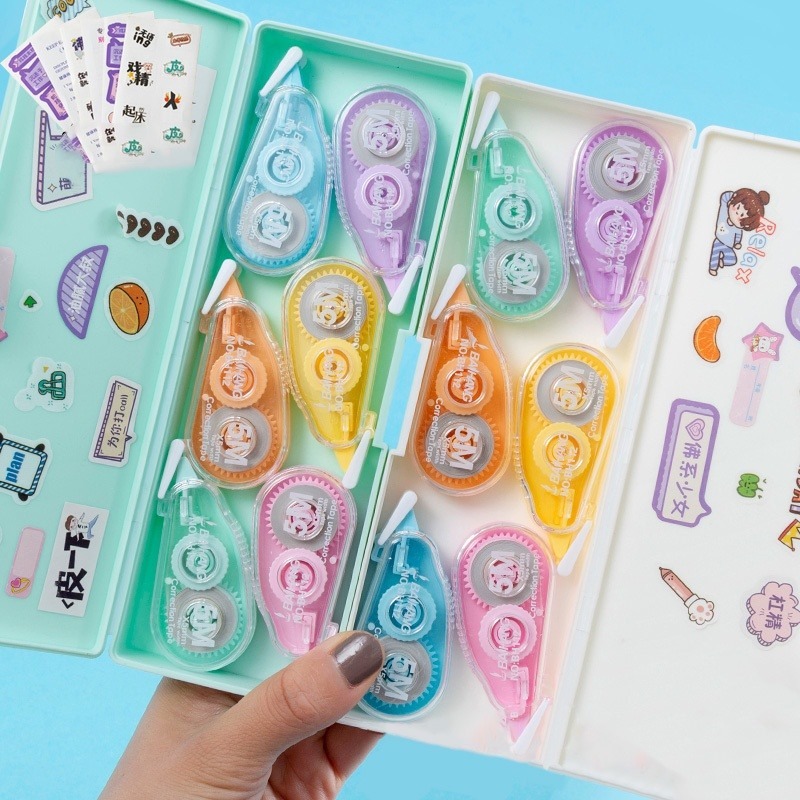 6 Peças Fita Corretiva Criativa Para Correção E Efetiva Corretivo Artigos De Papelaria Escola Escrit