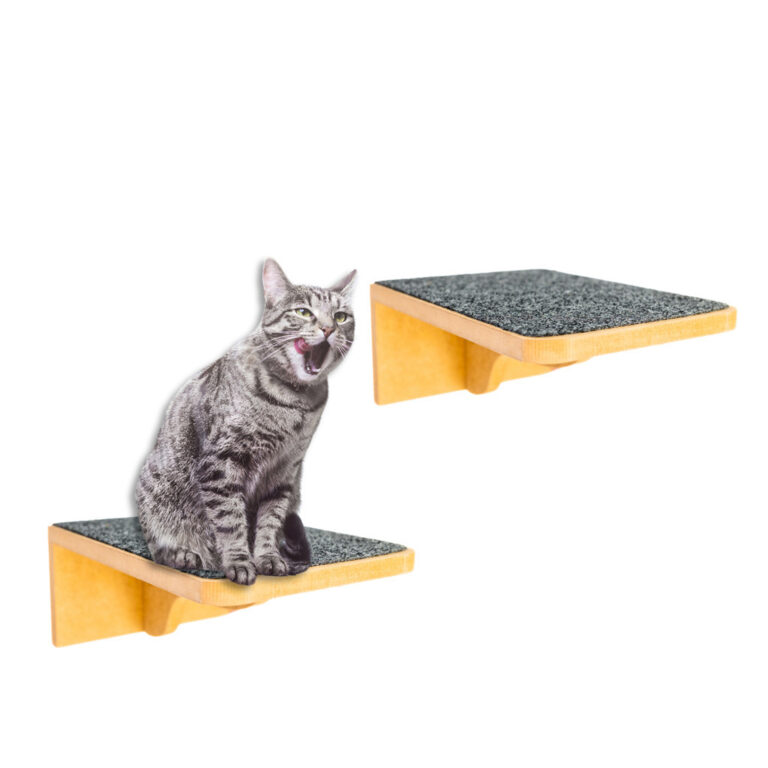 Kit Prateleira Para Gatos Tamanho M 2peças com Ca