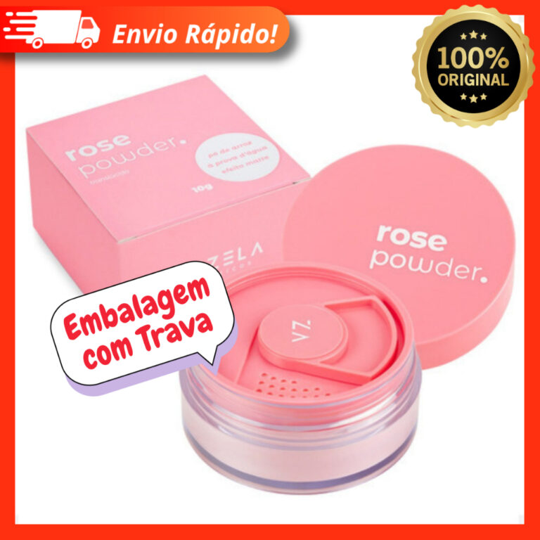 Rose Powder Vizzela Pó Solto – Vegana À Pr