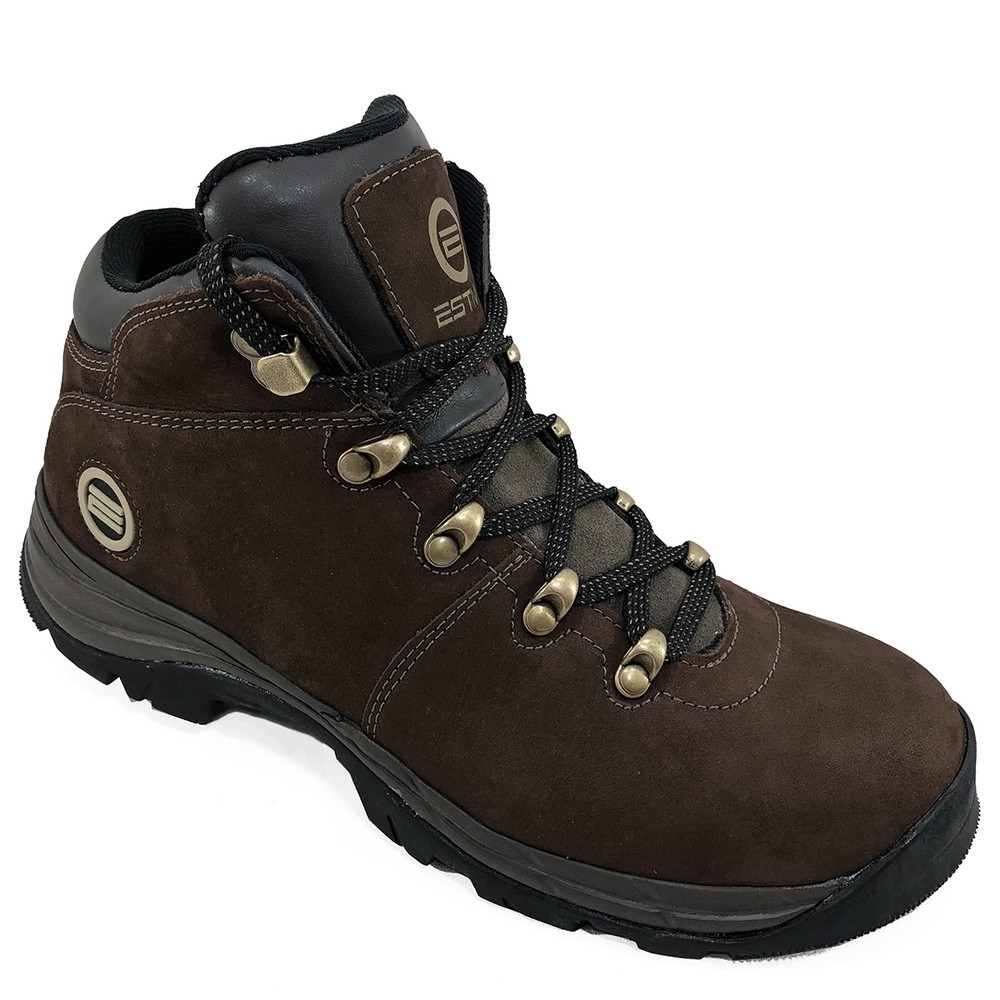 Bota Couro Estival TValle Masculina – Marrom Escuro
