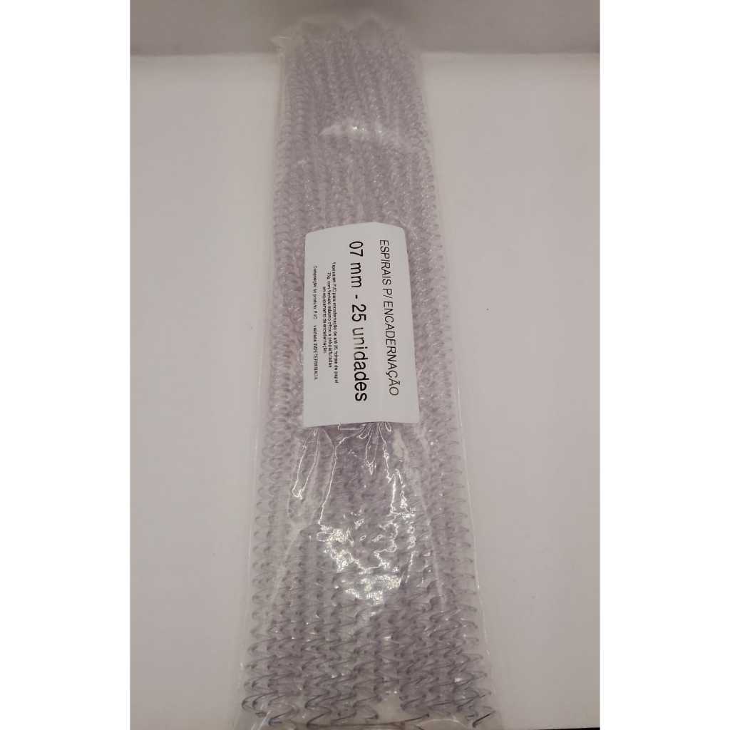 ESPIRAL P/ ENCADERNAÇÃO PCT C/25 UNDS – TRANSPARENTE