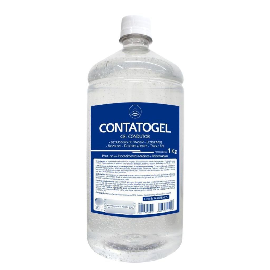 Gel Clinico Contato Condutor Ultrassom Incolor 1kg Frasco RMC Tens Fes