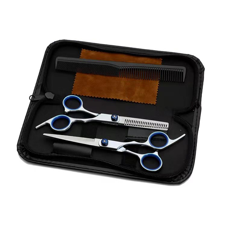 Kit 2 Tesoura De Cabeleireiro Profissional De Aço