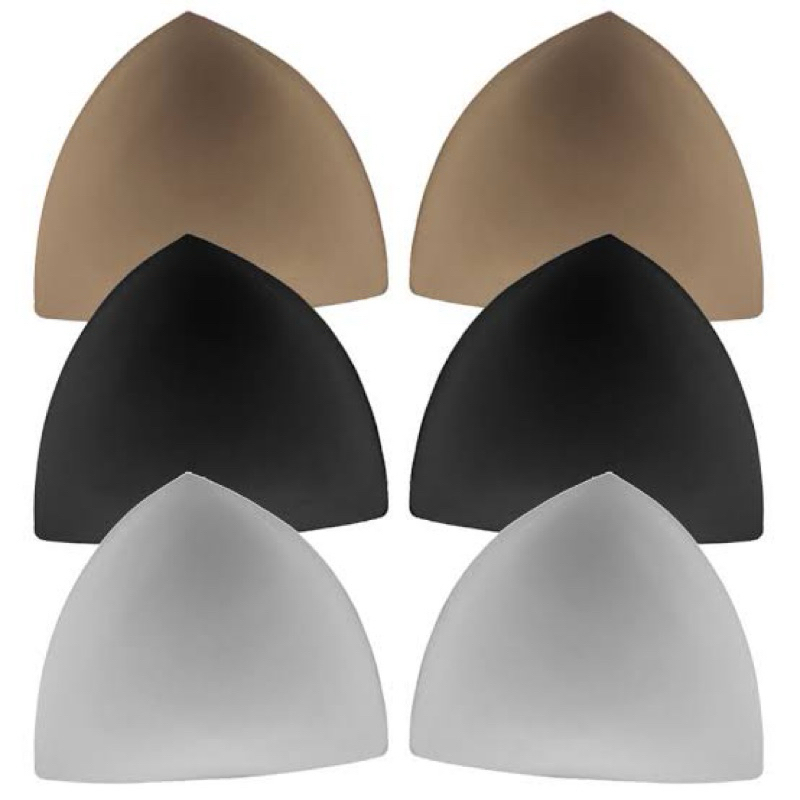 100 Par de Bojo Espuma Triângulo para confecção de sutiã em atacado (1 Linha)