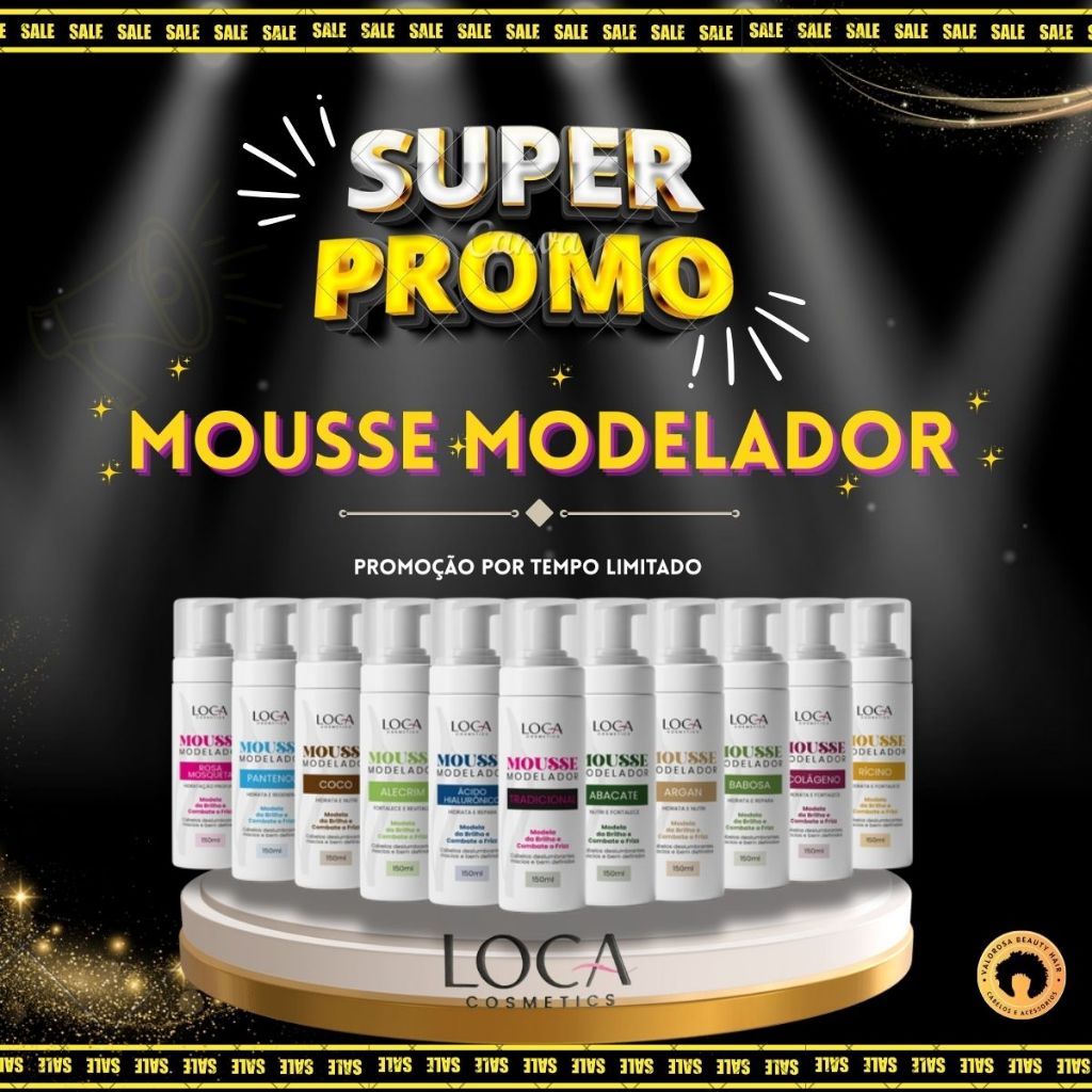 Mousse Modelador Profissional – Loca Cosmetics – 150ml
