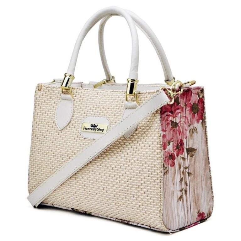 Bolsa Feminina Palha Tote Lateral Transversal de M